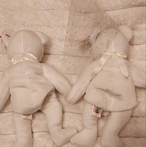 Mr And Mrs Wedding Marriage Ty Beanie Babies Couple With Tags - Picture 3 of 3